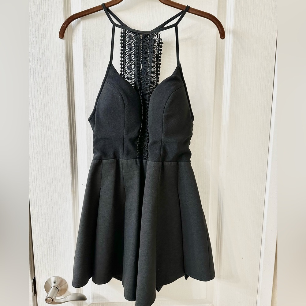 Black Jumper Dress (Shorts) Small